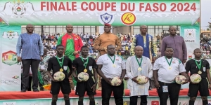 Finale de la coupe du Faso : le Président du CSC communie avec les acteurs