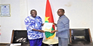 Carnet d'audiences du président  CSC : Abdoulazize Bamogo reçoit le nouveau bureau du RIJ